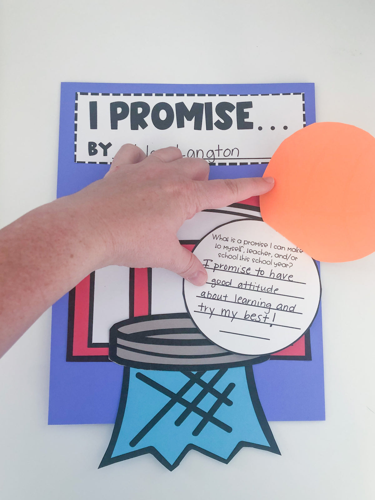 I Promise Classroom Community Basketball Activity and Craft