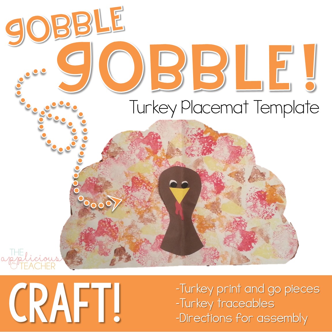 Thanksgiving Turkey Placemat Craft