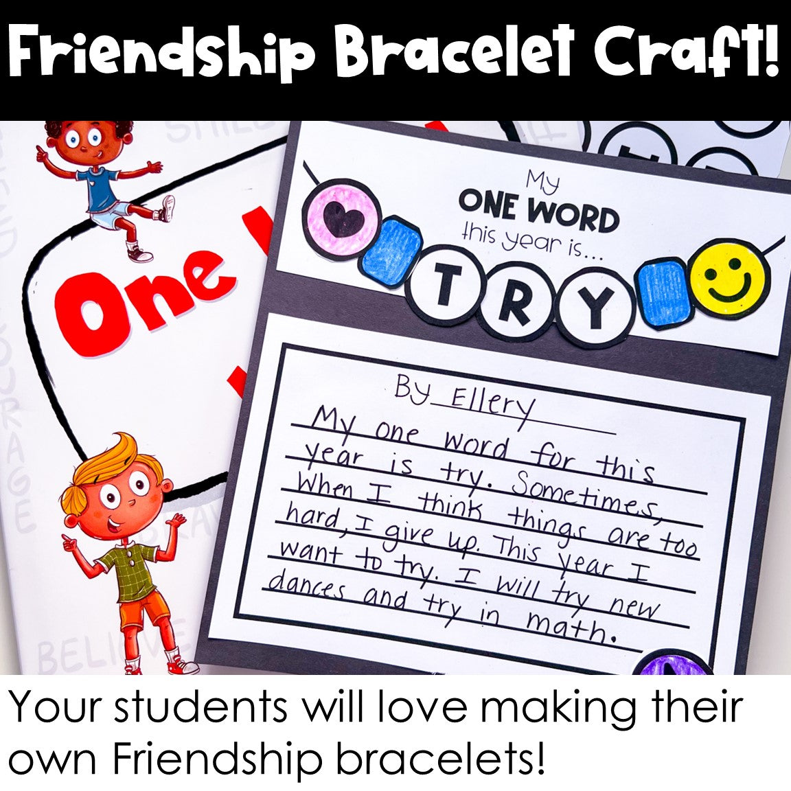 One Word Project for Kids Friendship Bracelet Craft
