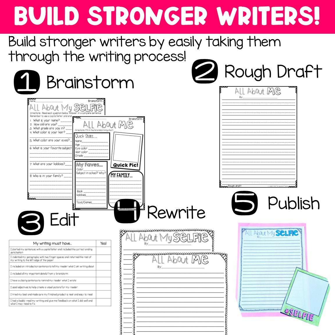 All About Me Writing Activity