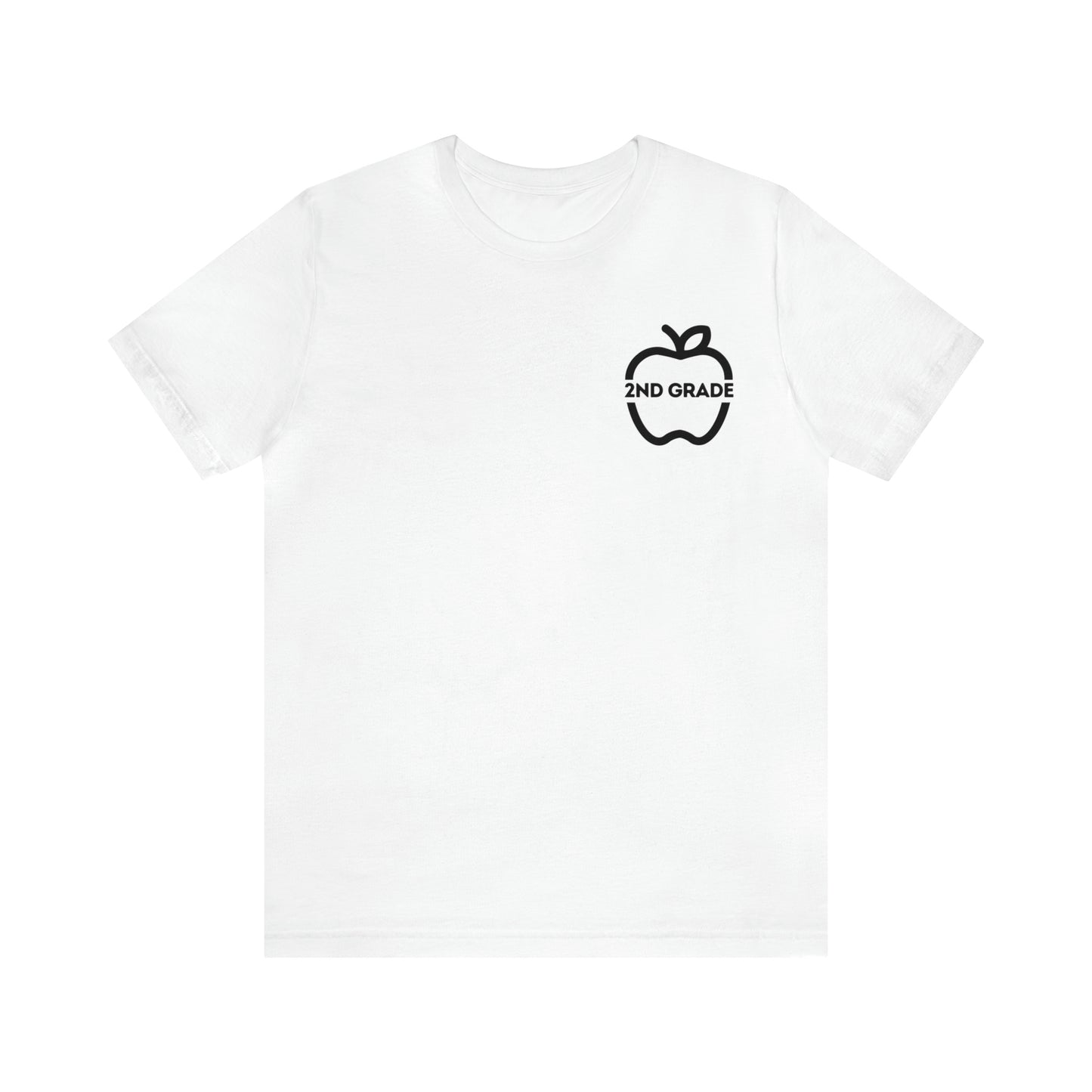 Grade Level Apple Tee-2nd Grade-Unisex Jersey Short Sleeve Tee