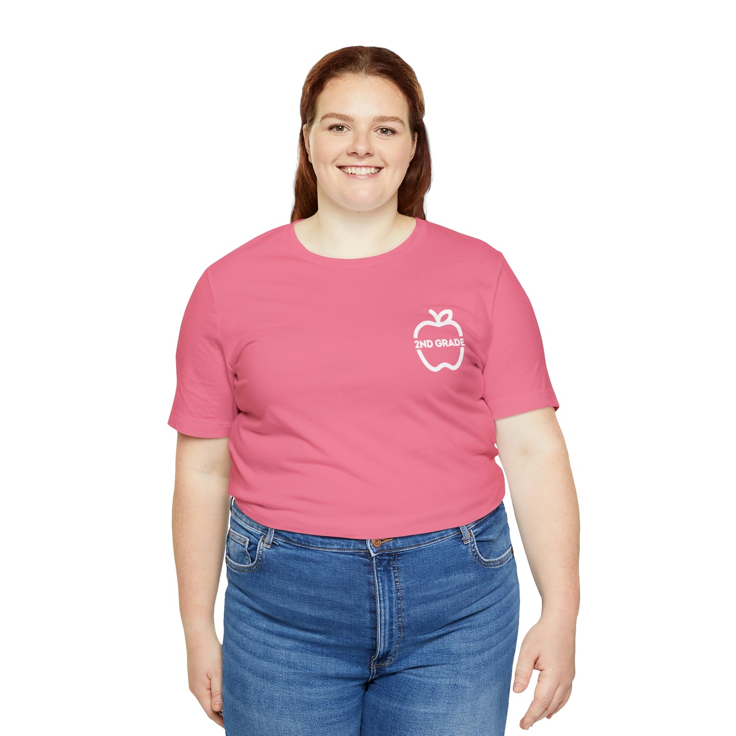 Grade Level Apple Tee-2nd Grade-Unisex Jersey Short Sleeve Tee