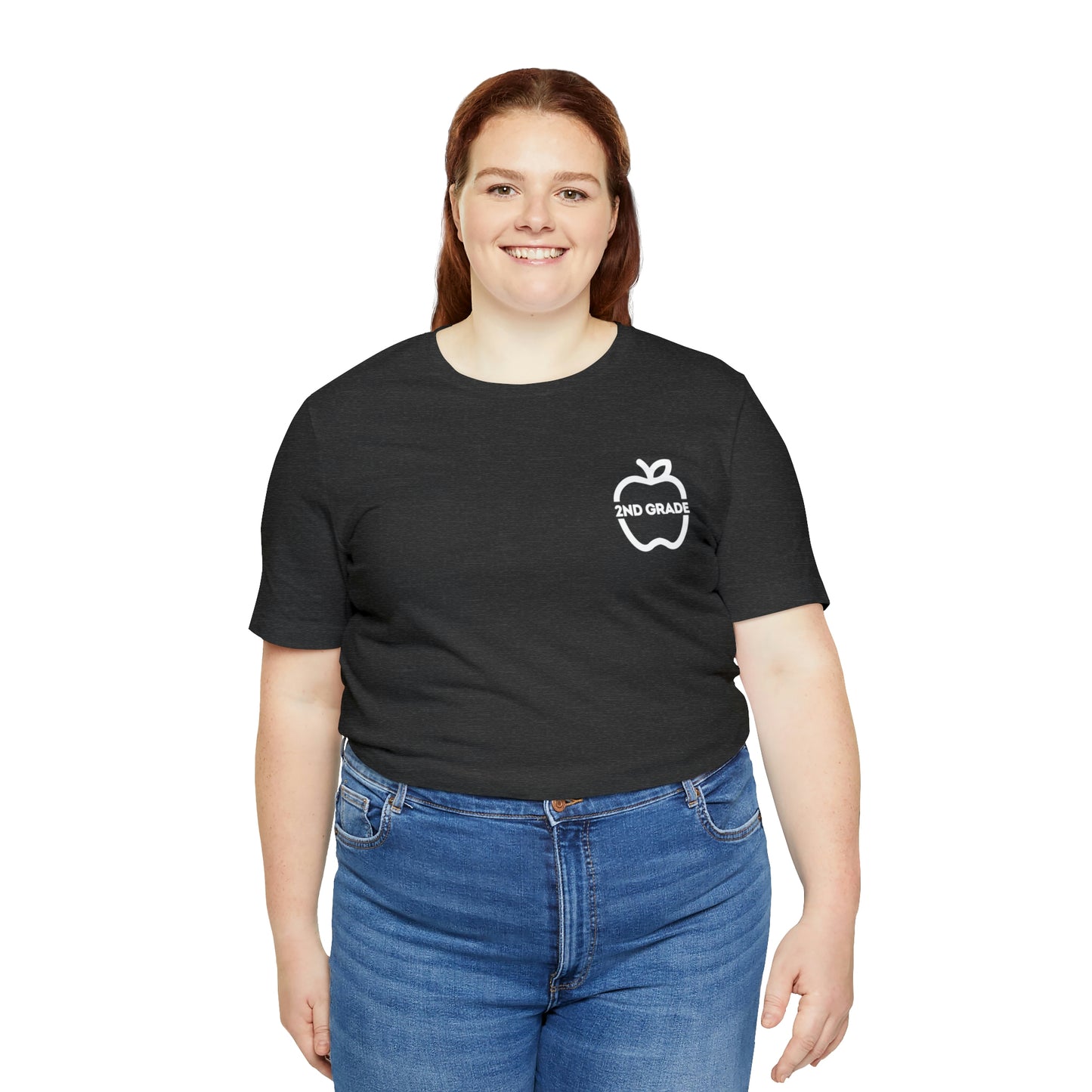Grade Level Apple Tee-2nd Grade-Unisex Jersey Short Sleeve Tee