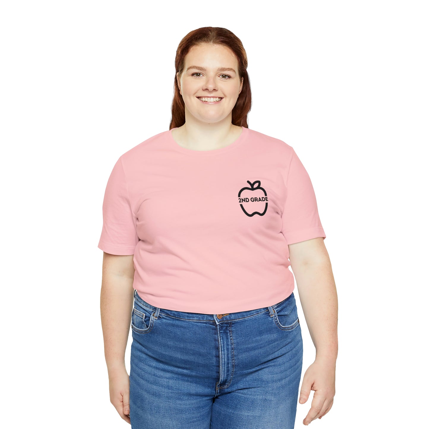 Grade Level Apple Tee-2nd Grade-Unisex Jersey Short Sleeve Tee