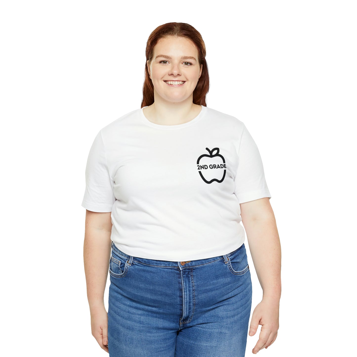 Grade Level Apple Tee-2nd Grade-Unisex Jersey Short Sleeve Tee