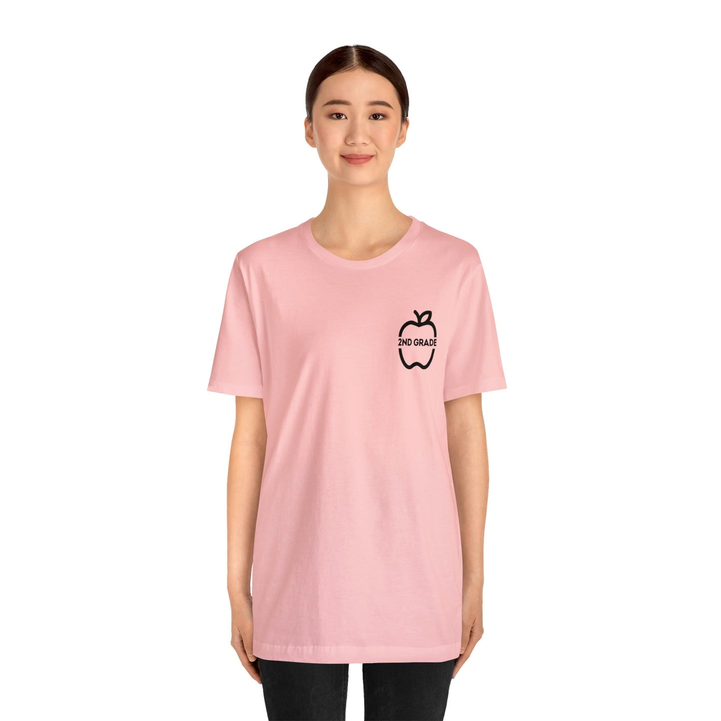 Grade Level Apple Tee-2nd Grade-Unisex Jersey Short Sleeve Tee