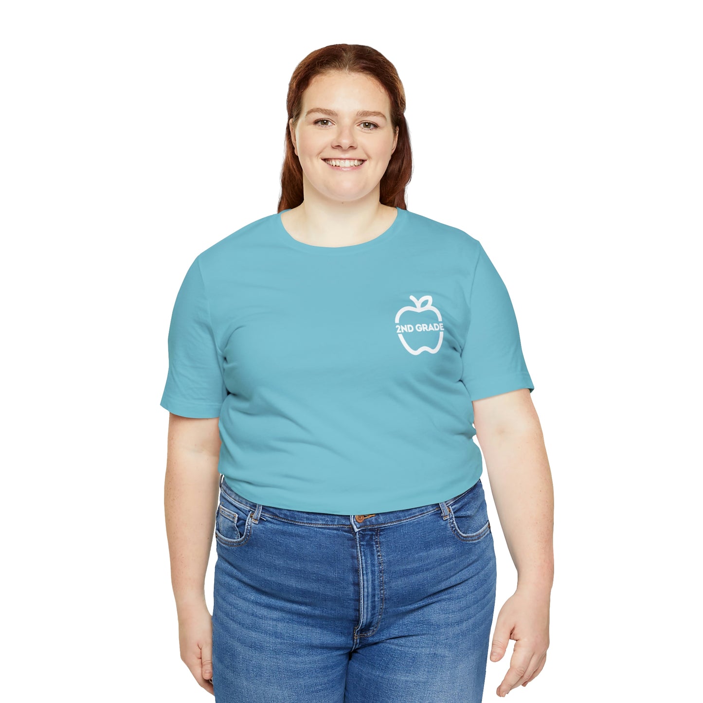 Grade Level Apple Tee-2nd Grade-Unisex Jersey Short Sleeve Tee