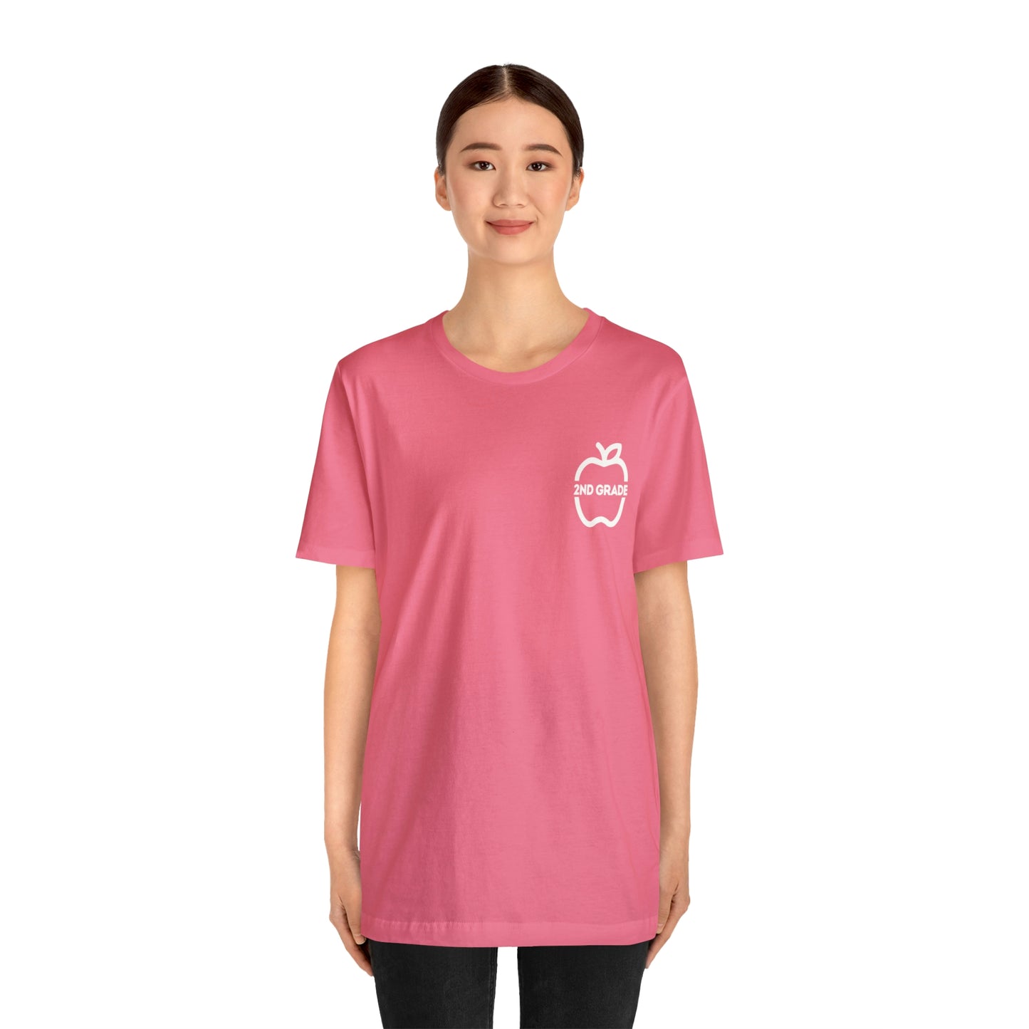 Grade Level Apple Tee-2nd Grade-Unisex Jersey Short Sleeve Tee