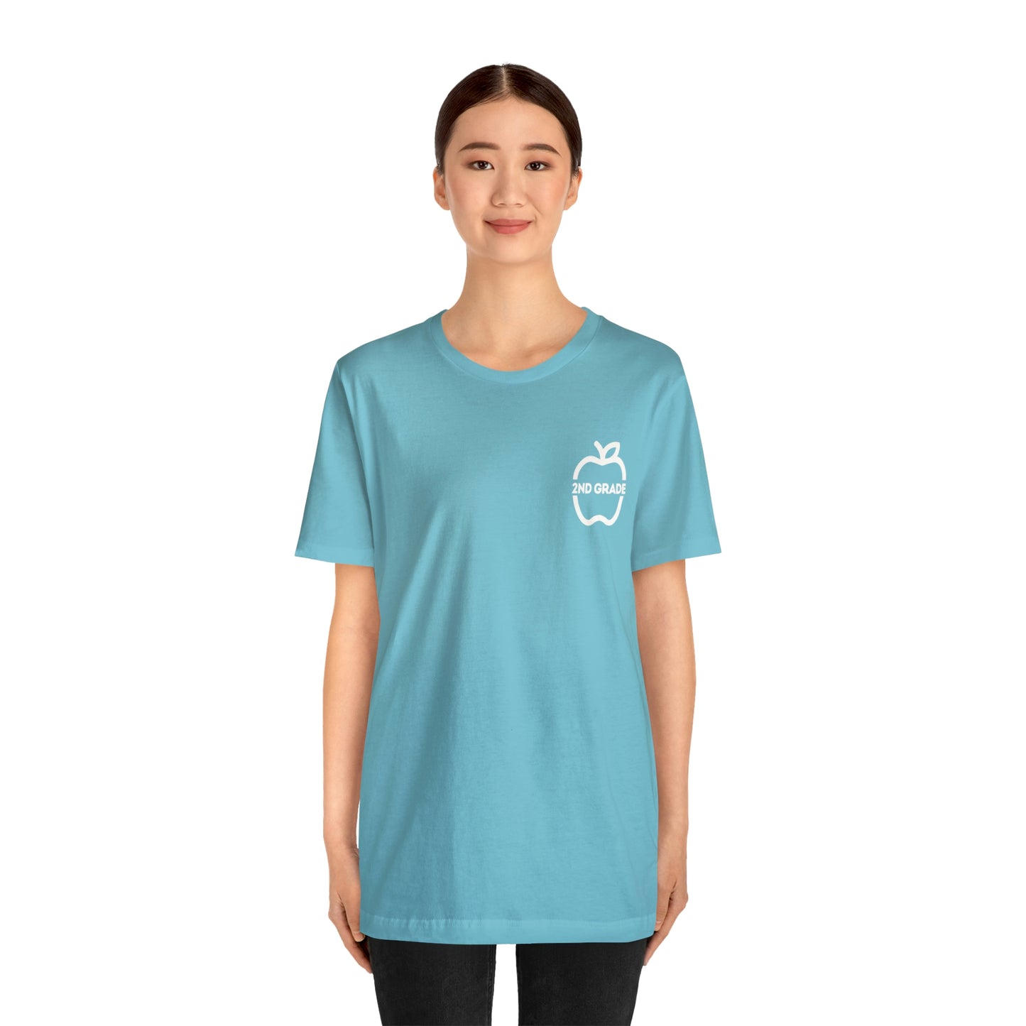 Grade Level Apple Tee-2nd Grade-Unisex Jersey Short Sleeve Tee