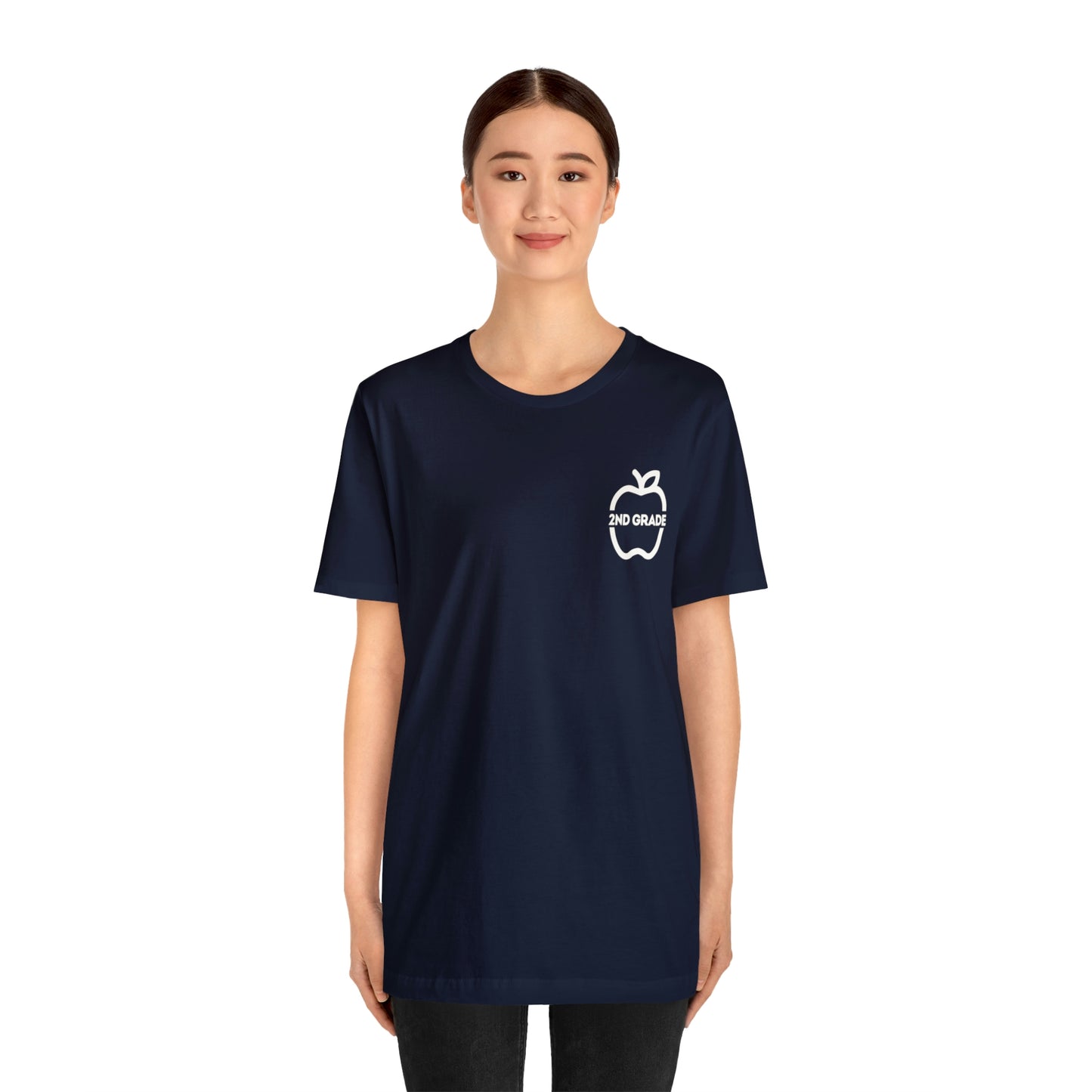 Grade Level Apple Tee-2nd Grade-Unisex Jersey Short Sleeve Tee