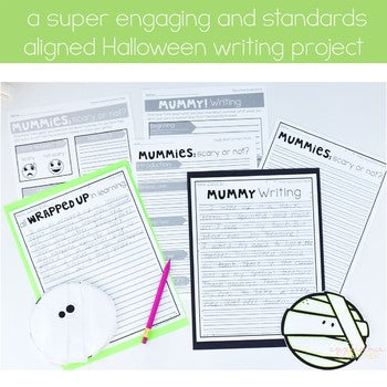 Halloween Writing Activity and Craft Mummy Writing