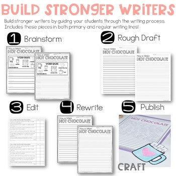 How to Make Hot Chocolate-A Writing Craftivity