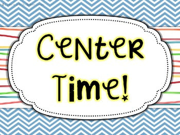 Reading and Math Center Editable Label Kit