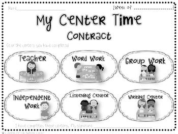 Reading and Math Center Editable Label Kit