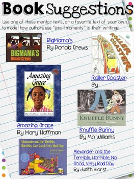 Small Moments Writing Pack