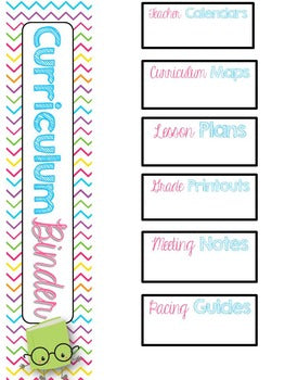 Teacher Binder BRIGHTS
