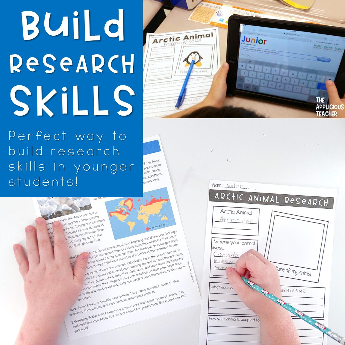 Arctic Animal Research Mini-book Beginning Research
