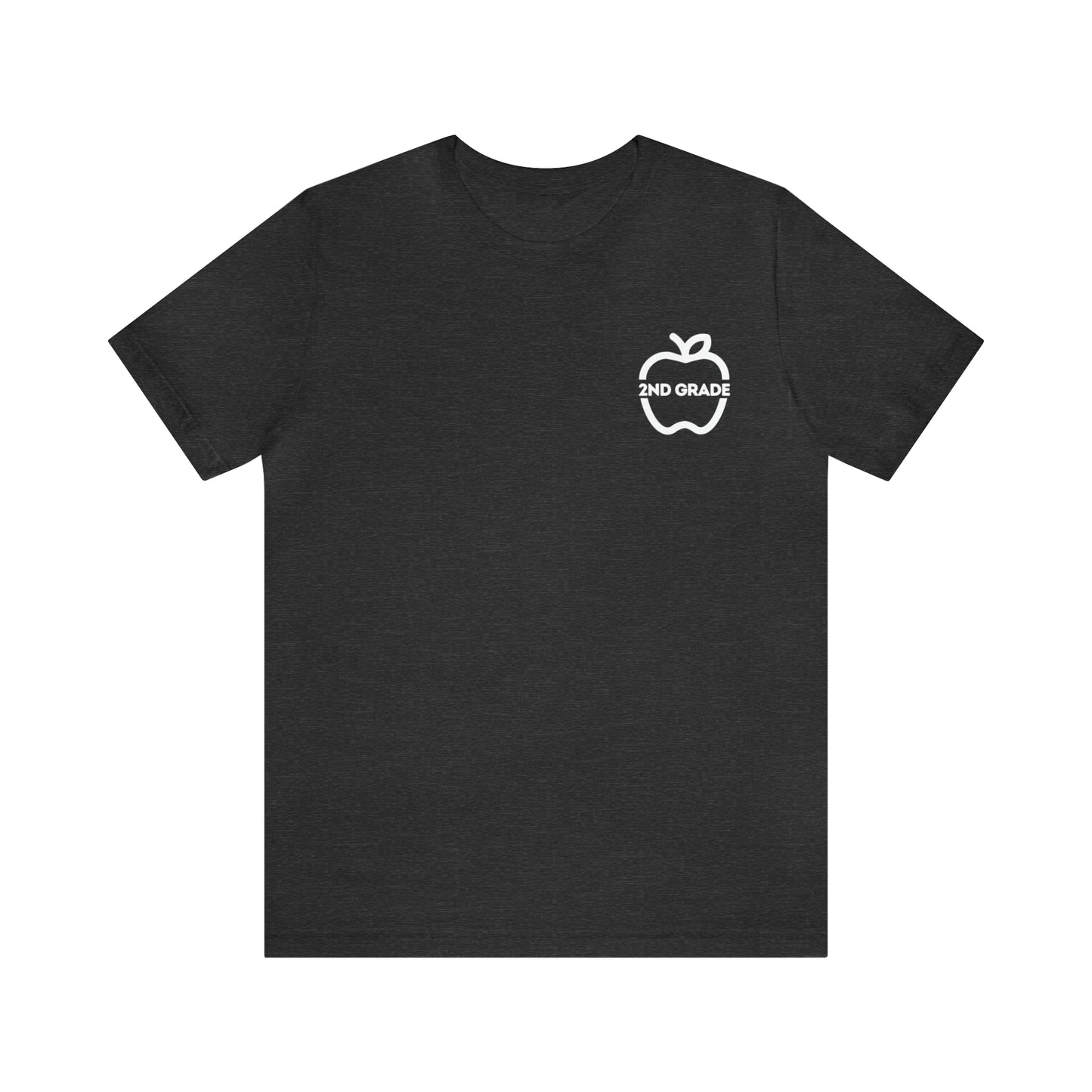 Grade Level Apple Tee-2nd Grade-Unisex Jersey Short Sleeve Tee