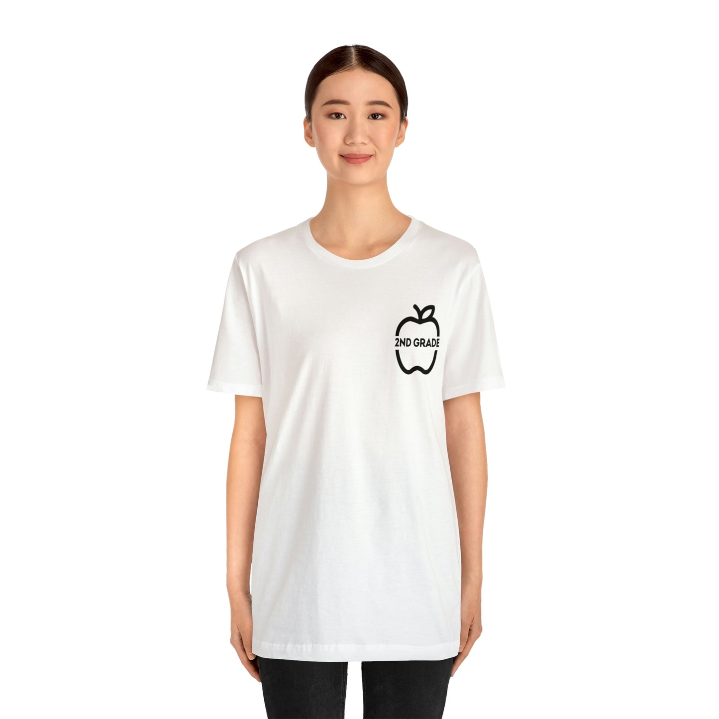 Grade Level Apple Tee-2nd Grade-Unisex Jersey Short Sleeve Tee