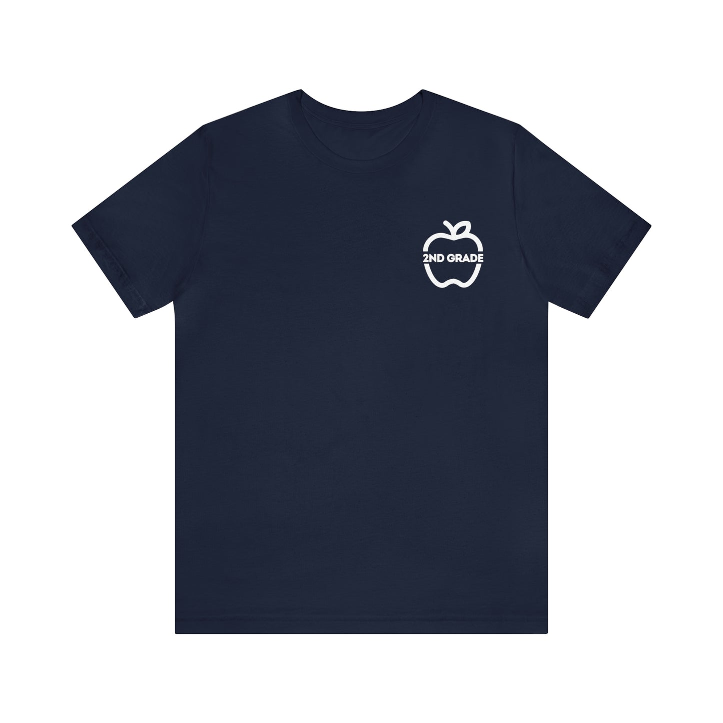 Grade Level Apple Tee-2nd Grade-Unisex Jersey Short Sleeve Tee