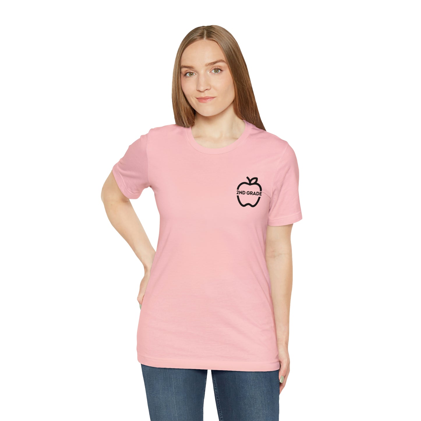 Grade Level Apple Tee-2nd Grade-Unisex Jersey Short Sleeve Tee