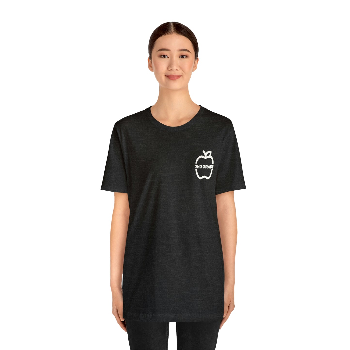 Grade Level Apple Tee-2nd Grade-Unisex Jersey Short Sleeve Tee