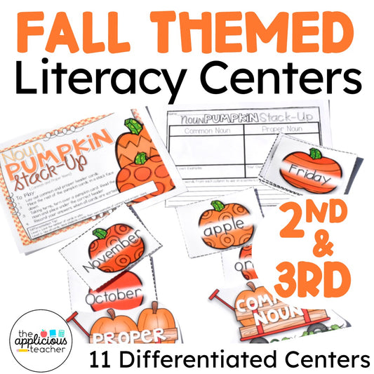 Fall Centers: Differentiated Literacy Centers for 2nd and 3rd Grade