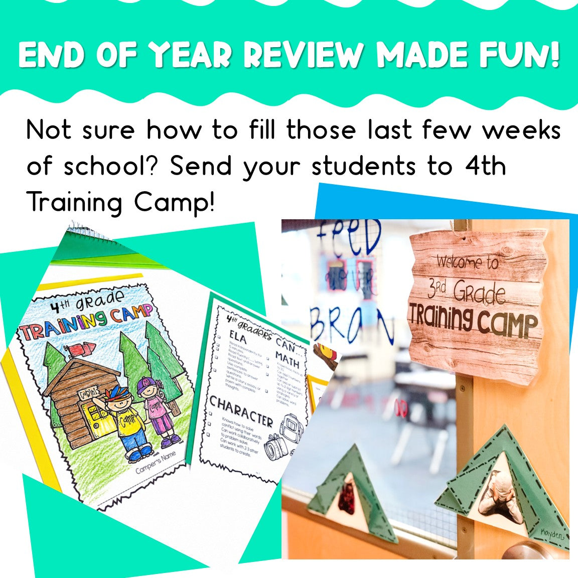 4th Grade Training Camp End of Year Review for 3rd Grade