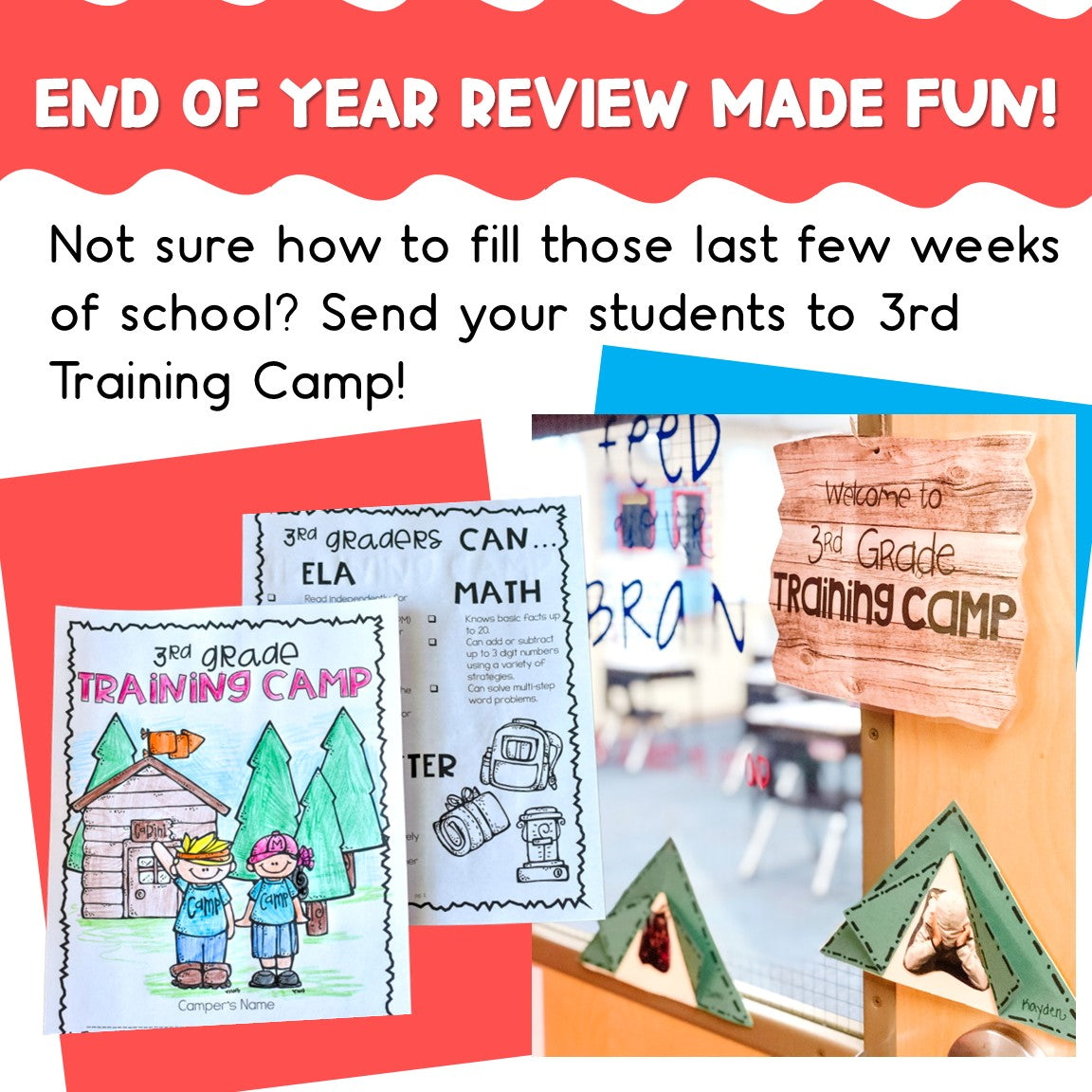 Third Grade Training Camp End of Year Review for 2nd Grade