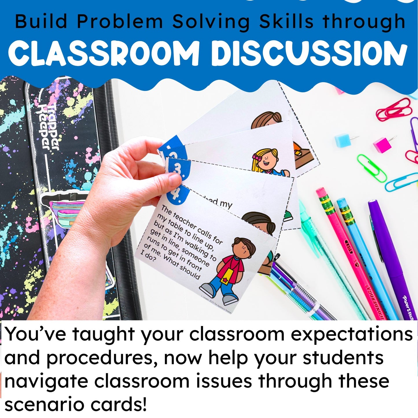 Back to School Class Discussion Cards: What Would You Do Cards