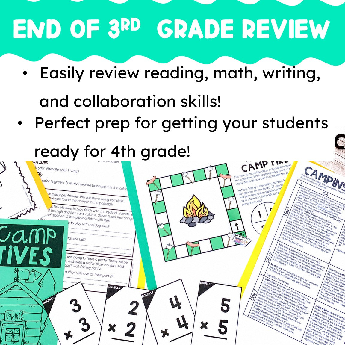 4th Grade Training Camp End of Year Review for 3rd Grade