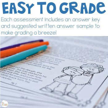 2nd Grade Reading Comprehension Assessments