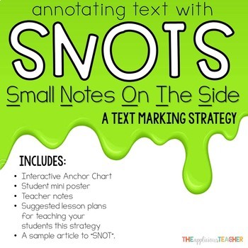 Annotating Text Using SNOTS