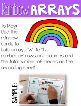 Arrays Activities Teaching Array Lesson Plans