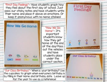 Back to School Charts FREEBIE