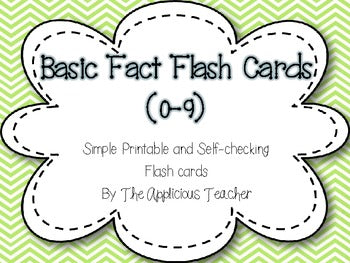 Basic Fact Flash Cards (0-9)