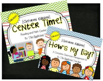 Chevron Themed Classroom Management and Center Pack