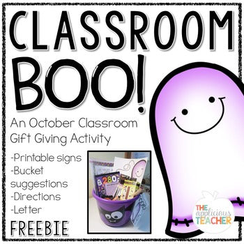 Classroom Boo Bucket Freebie