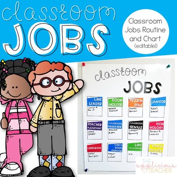 Classroom Jobs Chart Editable