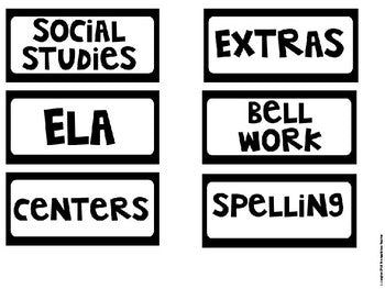 Daily Drawer Organizer Labels FREE