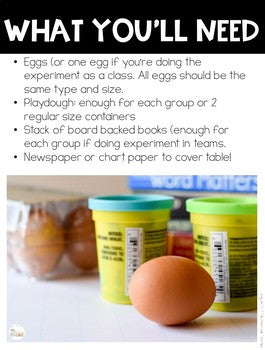 Egg Experiment Free Printable