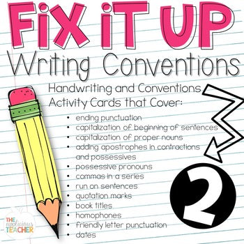 Fix it Up II More Writing Conventions Practice
