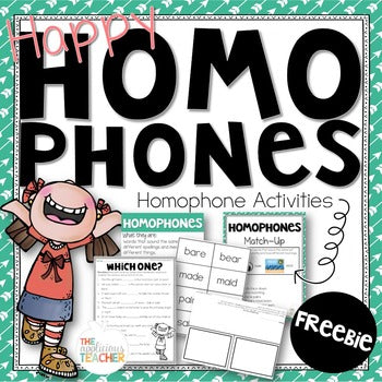 Homophone Activities Freebie