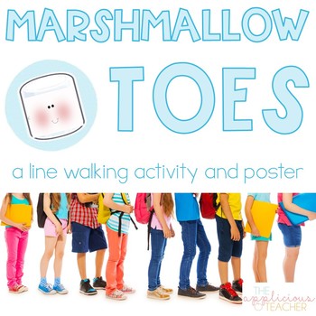 Marshmallow Toes Line Walking Activity Poster