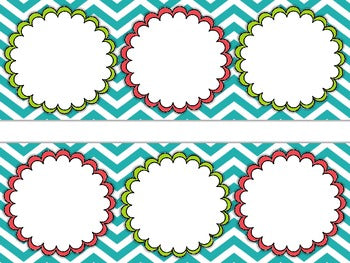 Number Line-Turquoise, Lime, and Red