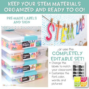 STEM Lab Starter Kit STEM Task Cards