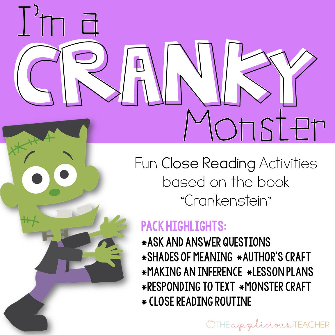 Crankenstein: Close Reading Activities