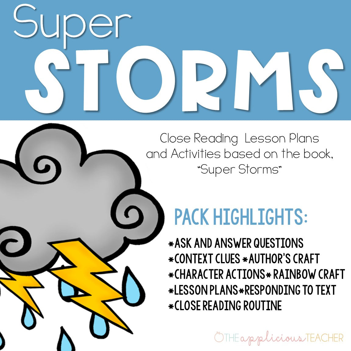 Super Storms Activities Weather Close Reading