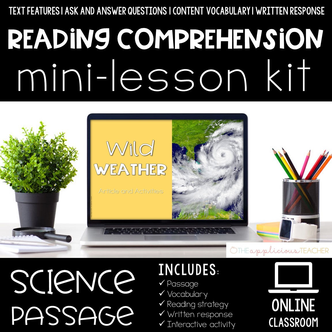Comprehension Mini Lessons Wild Weather Reading Comprehension Mini Lesson for Digital Classrooms ...