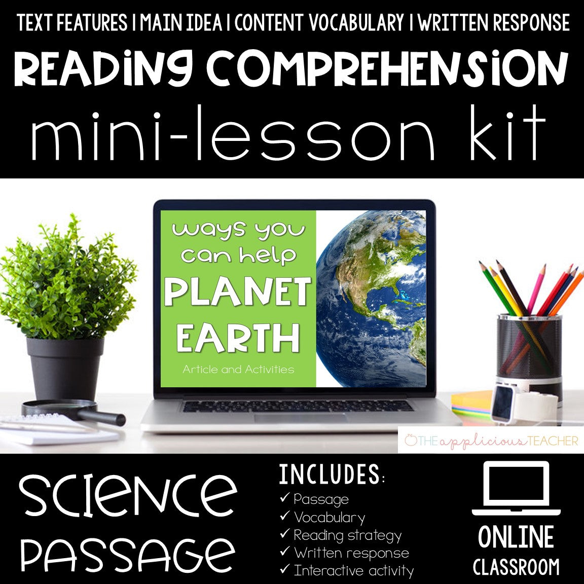 Help Planet Earth Reading Comprehension Mini Lesson for Digital Classrooms